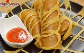Món ăn Thái, Cách làm pancake cuộn xúc xích bò băm kiểu Thái cực ngon kết quả