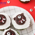 , Cách làm cupcake quái vật Halloween siêu dễ thương