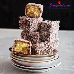 Cách làm bánh, Công thức cho món bánh lamington xinh xắn từ nước Úc kết quả 1
