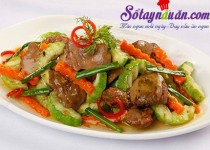 Học nấu gan gà xào chua ngọt