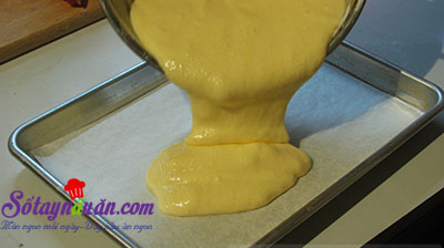 Công thức bánh bông lan cuộn trứng muối xốp mềm khó cưỡng 9