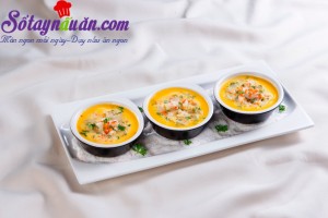 Món hấp, Đậu hũ hấp tôm cho ngày nắng nóng