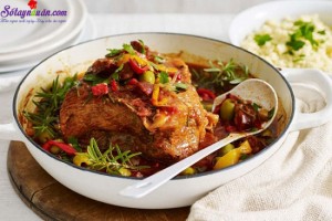 Đồ ăn sáng, thịt bò kho khoai lang kiểu Ý 7