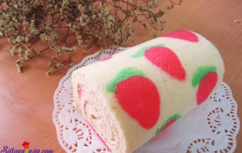 Nấu ăn món ngon mỗi ngày với Bột ngô, hướng dẫn làm bánh bông lan cuộn màu sắc 11