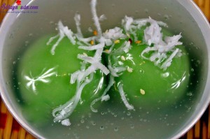 Cách làm bánh, cách làm bánh trôi nước lá dứa 3