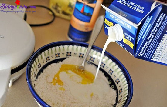 cách làm bánh trứng sữa 2
