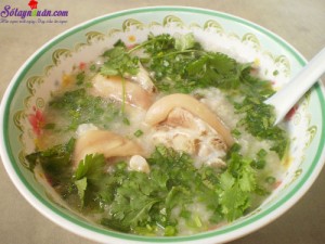 Đồ ăn sáng, Cách nấu cháo móng giò hạt sen cho bà đẻ ngon tuyệt