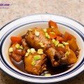Cách làm kim chi nướng pho mát, cách làm đùi gà om cay 9