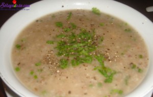 Món ngon cuối tuần, cách nấu cháo thịt bò rau cải 1