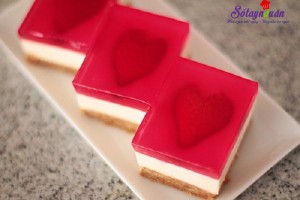 Làm thạch, Cách làm cheesecake thạch trái tim tặng người thương kết quả