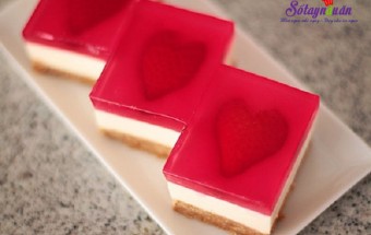 Làm thạch, Cách làm cheesecake thạch trái tim tặng người thương kết quả