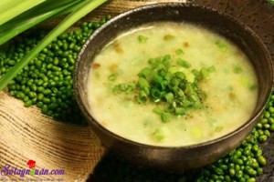 Món ngon cuối tuần, cháo vịt đậu xanh