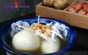 Đồ ăn vặt, Cách làm bánh trôi tàu nhân lạc rang ngon mê mẩn 10
