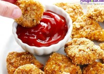 Gà nướng phủ hạnh nhân – lạ mà ngon