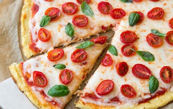 Nấu ăn món ngon mỗi ngày với 1 cây súp lơ cỡ nhỏ hoặc vừa, Công thức cho món pizza ăn hoài không béo kết quả