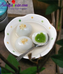 Đồ ăn vặt, Hướng dẫn nấu chè trôi nước trà xanh siêu ngon siêu dễ kết quả