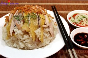 Đồ ăn sáng, cách nấu xôi gà cốt dừa 5