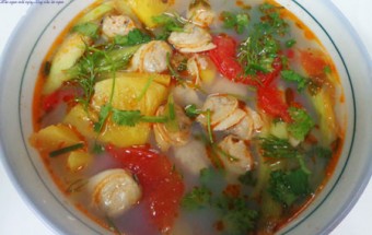 Nấu ăn món ngon mỗi ngày với Dứa, canh ngao nấu dứa 5