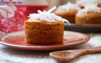 Nấu ăn món ngon mỗi ngày với Bột nở, cahcs làm bánh bông lan caramel dừa 9