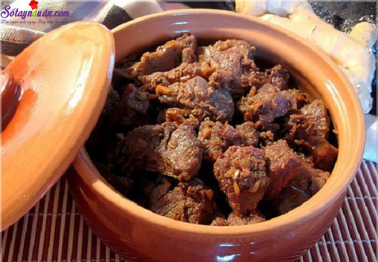 Nấu ăn món ngon mỗi ngày với Thịt bắp bò hoặc nạm bò, cách làm thịt bò kho gừng 7