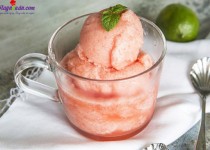Kem bưởi đào bạc hà – lạ mà ngon