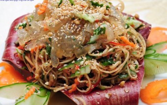 Nấu ăn món ngon mỗi ngày với Chanh, cách làm gỏi sứa bắp chuối 5