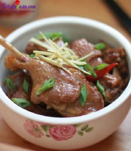Món ngon mỗi ngày, cách làm món thịt vịt kho gừng 10
