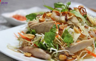 Món nộm gỏi, cách làm gỏi gà 4