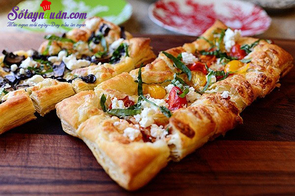 Nấu ăn món ngon mỗi ngày với Phô mai Mozzarella, pizza làm từ vỏ bánh pastry vị ngon khó chối từ kết quả