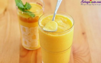 Làm sinh tố, cách làm sinh tố dứa 3
