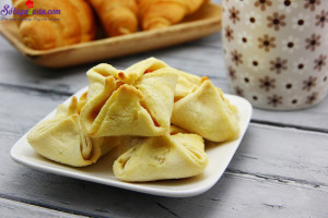 Đồ ăn vặt, cách làm bánh nướng nhân mặn 11