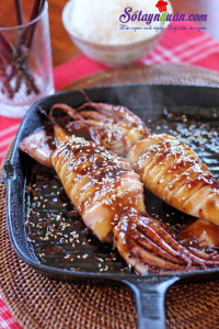Đồ ăn Tây, Mực nhồi cơm sốt Teriyaki - món ngon không thể cưỡng kết quả