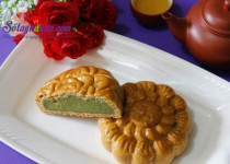 Bánh trung thu nhân trà xanh thơm ngon cho tết thiếu nhi