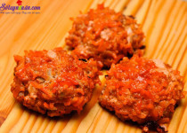 Thịt bò viên nướng sốt cà chua – món ngon dễ làm
