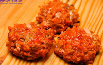 Nấu ăn món ngon mỗi ngày với Phần nước sốt, cách làm thịt bò viên nướng sốt cà chua 10