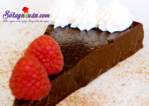 Làm bánh truffle chocolate không cần bột mì