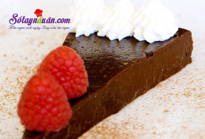 Bánh ngọt, Làm bánh truffle chocolate không cần bột mì kết quả