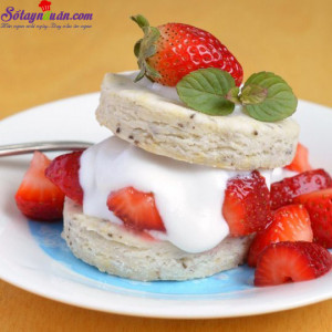 Bánh ngọt, cách làm bánh softcake dâu tây 3