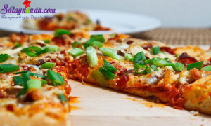 Bánh nướng, cách làm bánh pizza kim chi 1