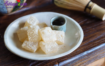 Món ăn Nhật Bản, Cách làm warabi mochi - bánh quý tộc Nhật Bản 6