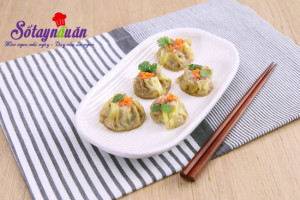 Đồ ăn Tây, Hướng dẫn làm xíu mại thịt cua đậm đà đưa cơm kết quả