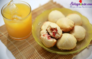 Đồ ăn vặt, cách làm bánh quy bọc xúc xích 12