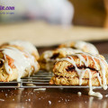 Cách làm bánh táo nở hoa cực dễ, cách làm bánh scones cuộn hương quế 18