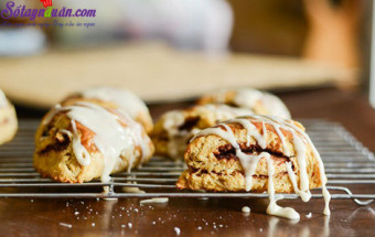 Nấu ăn món ngon mỗi ngày với Bơ, cách làm bánh scones cuộn hương quế 18