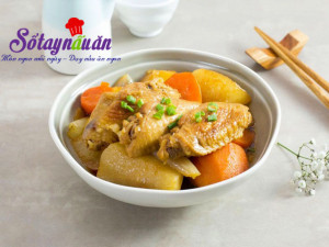 Món Kho, Cánh gà kho củ cải ngon mê mẩn khi ăn cùng cơm