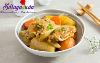 Món Kho, Cánh gà kho củ cải ngon mê mẩn khi ăn cùng cơm