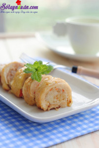 Món ngon cuối tuần, cách làm gà cuộn 6
