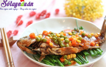 Nấu ăn món ngon mỗi ngày với Hành lá, Cá sốt đậm đà mâm cơm cuối tuần kết quả