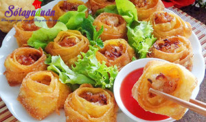 Đồ ăn vặt, Cách làm hoành thánh hình hoa siêu giòn rụm kết quả
