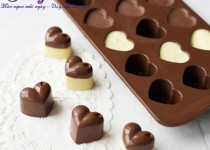 Cách làm socola trái tim cho valentine thêm ấm áp
